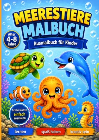 Copertina di Meerestiere Malbuch