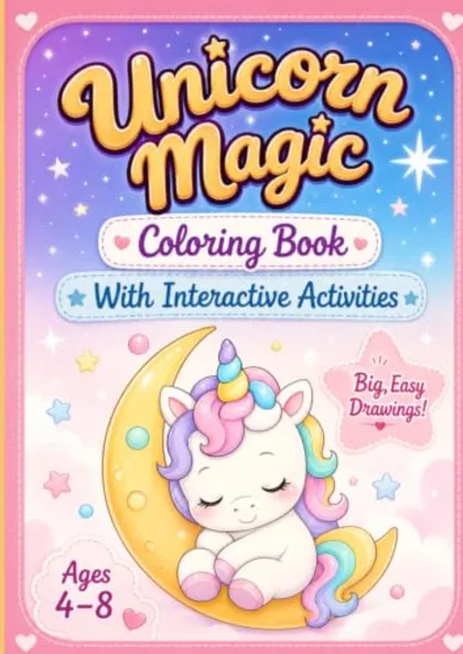 Copertina di Unicorn Magic Coloring Book