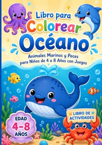 Copertina di Libro para colorear Océano