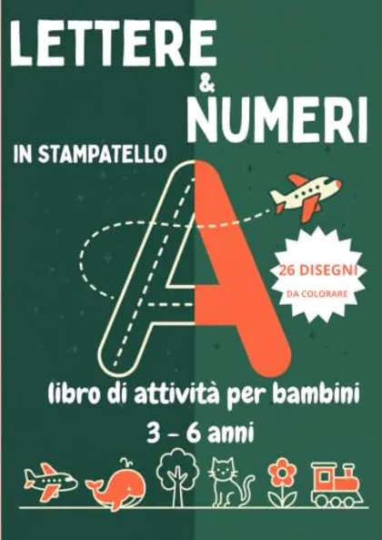 Copertina di Lettere e numeri in stampatello